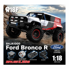 MJX Hyper Go H18P 1:18 Ford Bronco R Brushless 4WD RC remote control playbackRock Crawler