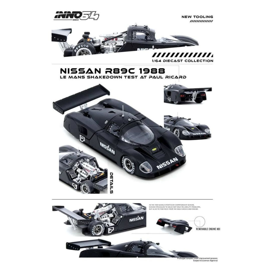 INNO64: Nissan R89C Le Mans Shakedown Test At Paul Ricard 1988 1:64 Scale