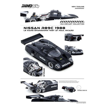INNO64: Nissan R89C Le Mans Shakedown Test At Paul Ricard 1988 1:64 Scale