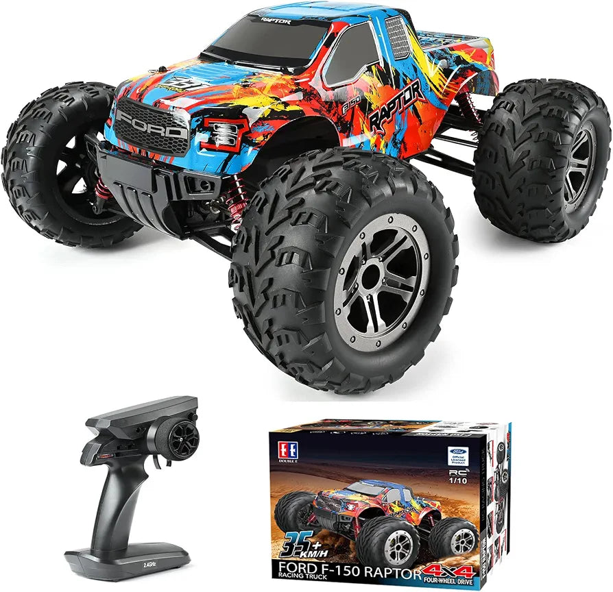 Ford Raptor F-150 RC Racing Track 4×4 ( E331-003 ) Remote Control High-Torque Servo, Alloy Differential Gear Alloy Shocks 2.4GHZ , Alloy Sealed Ball Bearing (Top Speed 35Km/H) 1:10 Scale Official Licensed