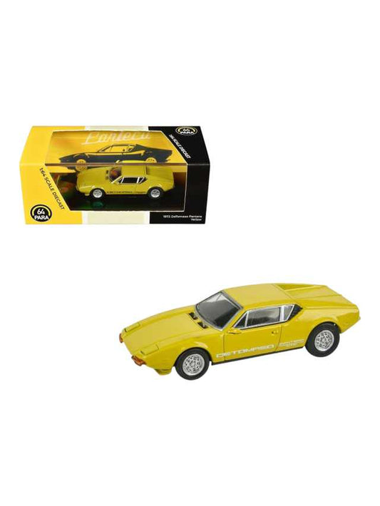 Para64 1972 DeTomaso Pantera Yellow 1:64 Scale Diecast