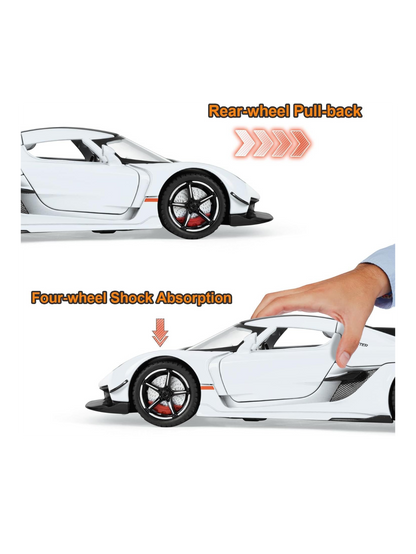 XQT Koenigsegg Jesko Alloy Car Simulation Die-Cast Model 1:22 Scale