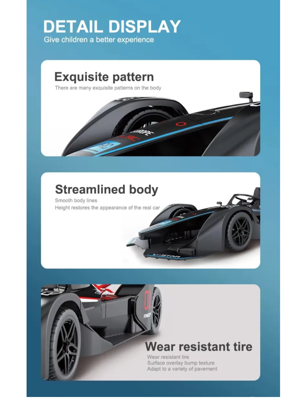 F1 Remote Control (RC) Racing Car 1:10 Scale