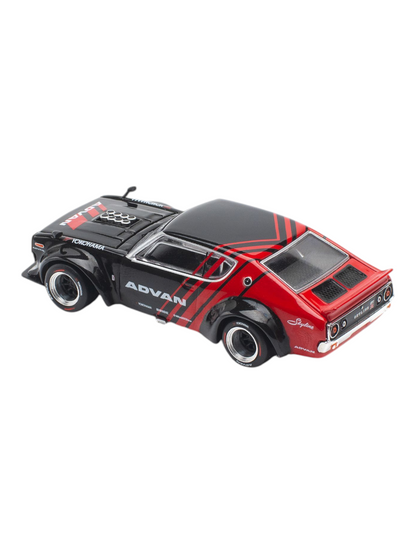 Pop Race Nissan Skyline GT-R Drift Kenmeri Advan Livery PR640199 1:64 Scale