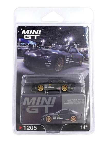 Mini GT #1205: Mazda RX-7 RE-Amemiya Matsukiyo KOKU 3 Rotor NA-7 TAS 2025 Best Tuned Car Award Imported 1:64 Scale