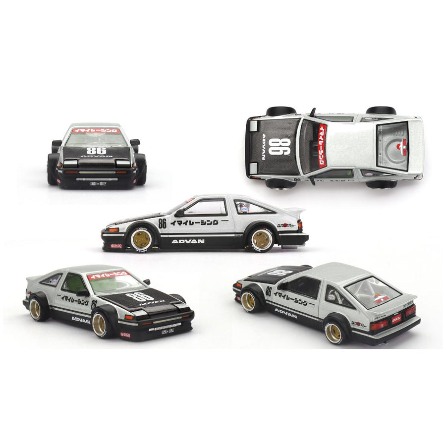 Mini GT Kaido House #218 Toyota AE86 Sprinter Trueno Kaido Street V2 1:64 Scale Diecast Model