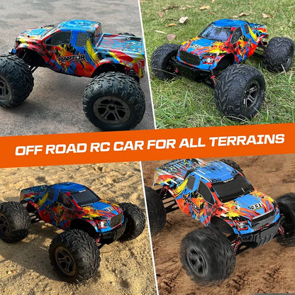 Ford Raptor F-150 RC Racing Track 4×4 ( E331-003 ) Remote Control High-Torque Servo, Alloy Differential Gear Alloy Shocks 2.4GHZ , Alloy Sealed Ball Bearing (Top Speed 35Km/H) 1:10 Scale Official Licensed