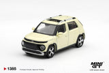 Pre-Order Mini GT No.1385 Hyundai Casper Butter Cream Yellow Pearl 1:64 Scale Diecast Model