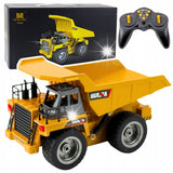 Huina Toys 1534 Remote Control Dump Truck 9 Channel Including Rechargeable battery 360°Direction 2.4Ghz Frequency 1:18 Scale
