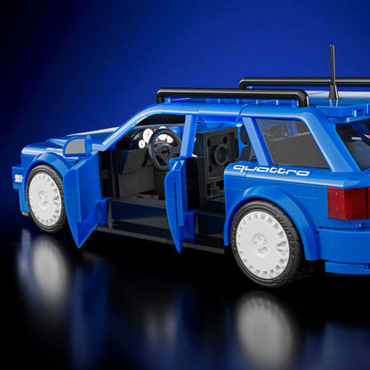 HotWheels 94 Audi Avant RS2 Building Set 10+253 Pcs Exclusive Metal Car 1:32 Scale (box damaged)