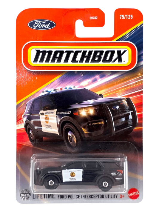 Matchbox Ford Police Interceptor Utility Imported Mainline 1:64 Scale