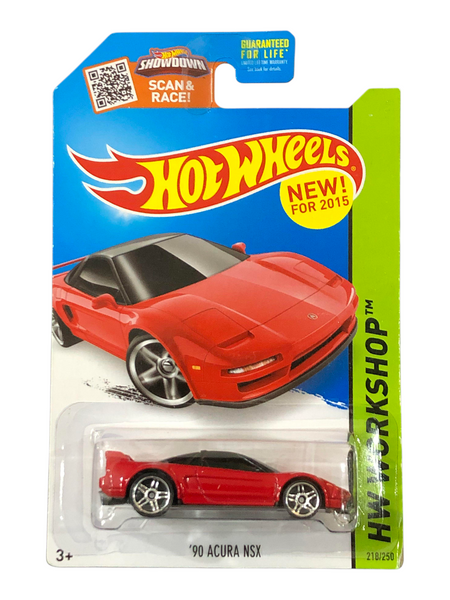 HotWheels 90 Acura NSX Imported Mainline 1:64 Scale – Toy