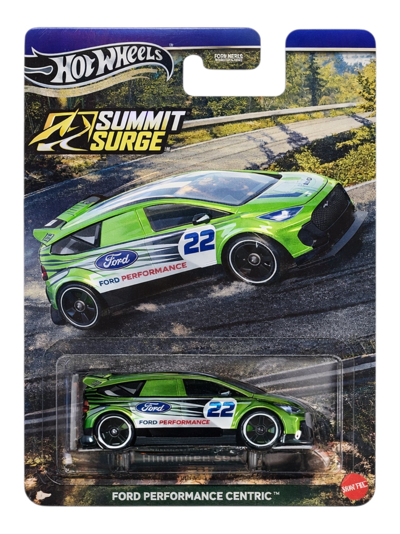 HotWheels Silver Series Summit Surge Ford Performance Supervan 4 Imported Card Art 1:64 Scale