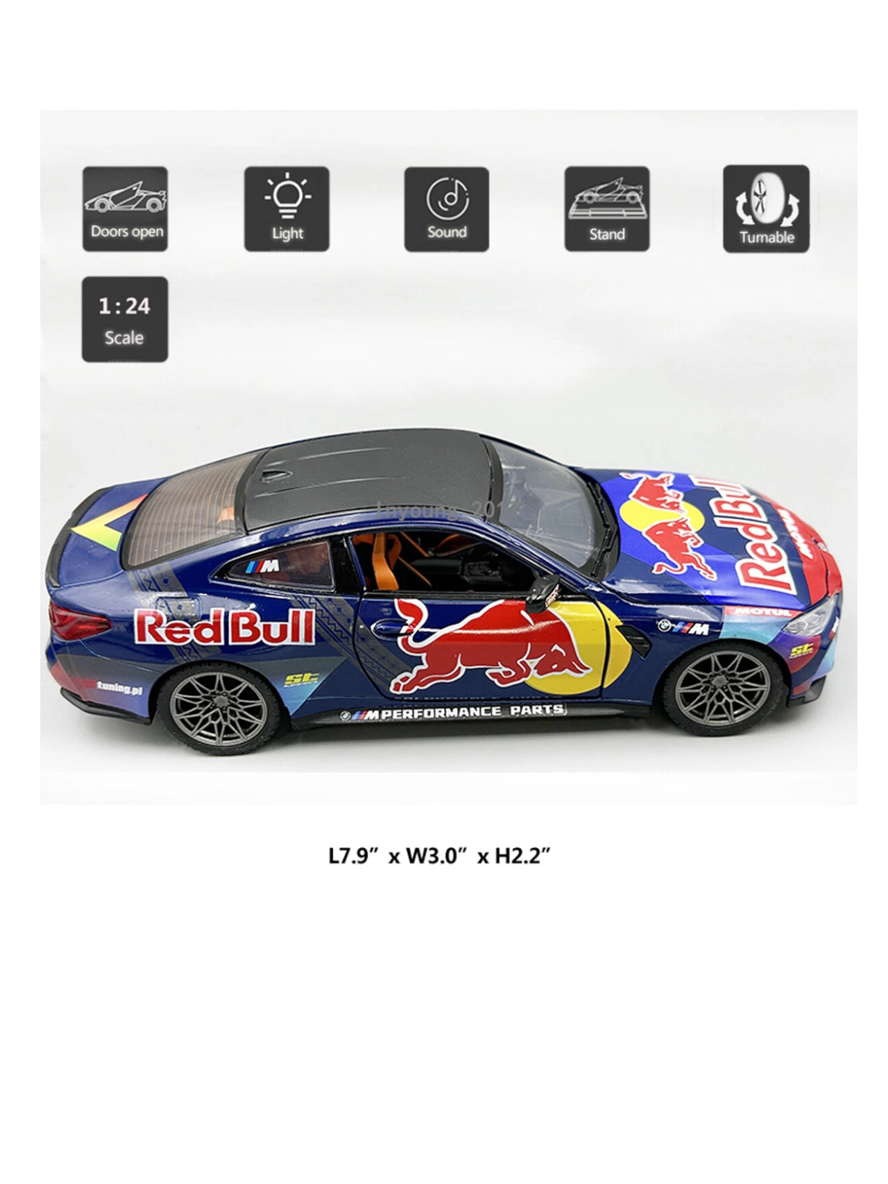 CCA Redbull Livery BMW M4 DTM/ BMW M4 1:24 Scale Diecast