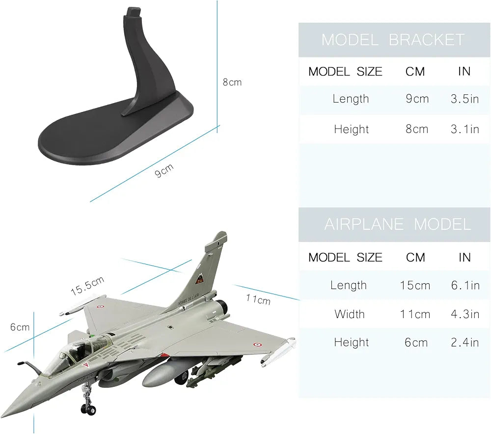 Aircraft Dassault Rafale C French Air Force Diecast Fighter Jet Model Aircraft With Display Stand ( 1:100 Scale) Military Aircraft Armee De L Air