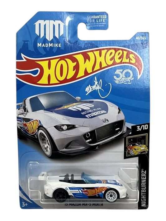 Hotwheels 15 Mazda MX-5 Miata Imported Mainline 1:64 Scale FJX66- D7C3 (Blister Damage)