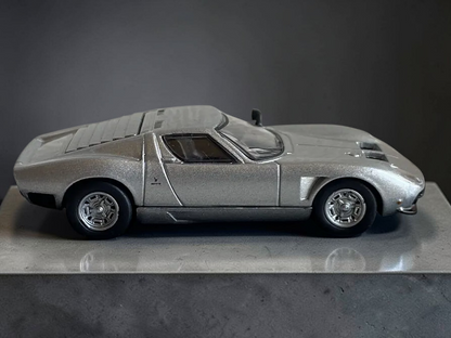 Kyosho Lamborghini Miura Jota Silver Minicar Collection IV 1:64 Scale