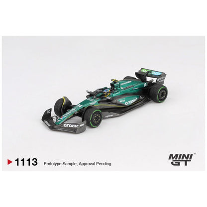 Mini GT Aston Martin AMR24 #14 2024 F1 Canadian GP Fernando Alonso (No.1113) 1:64 Scale