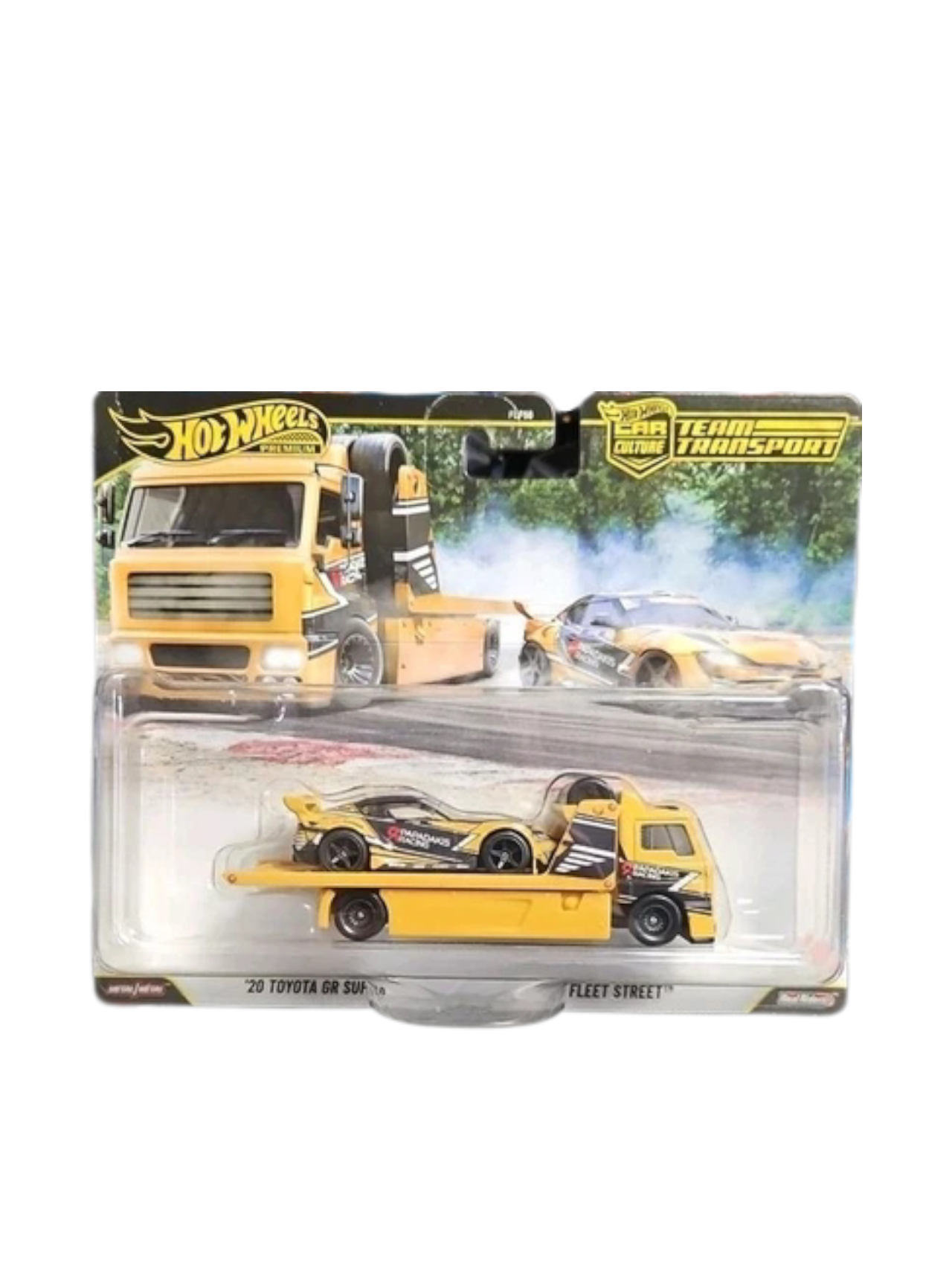 Hotwheels premium '20 toyota gt supra fleet Street team transport #86