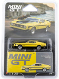 Mini gt #1139 ford mustang mach 1 grabber yellow  1:64 Scale