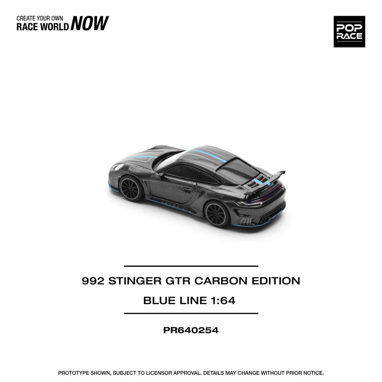 Pop race pr64-254 992 stinger GTR 1:64 Scale