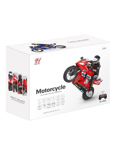 Remote Control (RC) Six-Axis Gyroscope Stunt Drift Motorcycle 1:6