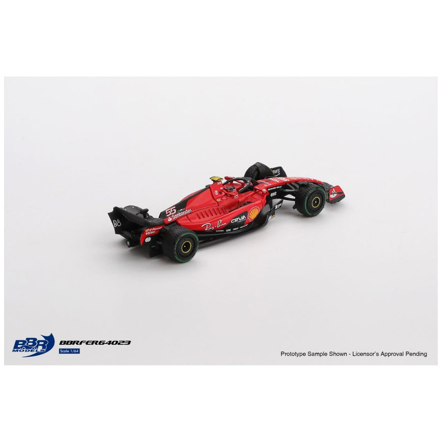 BBR Ferrari SF23 16 C Sainz 2023 Monaco GP ( code - BBRFER64022 ) MINI GT BBR Imported 1:64 Scale