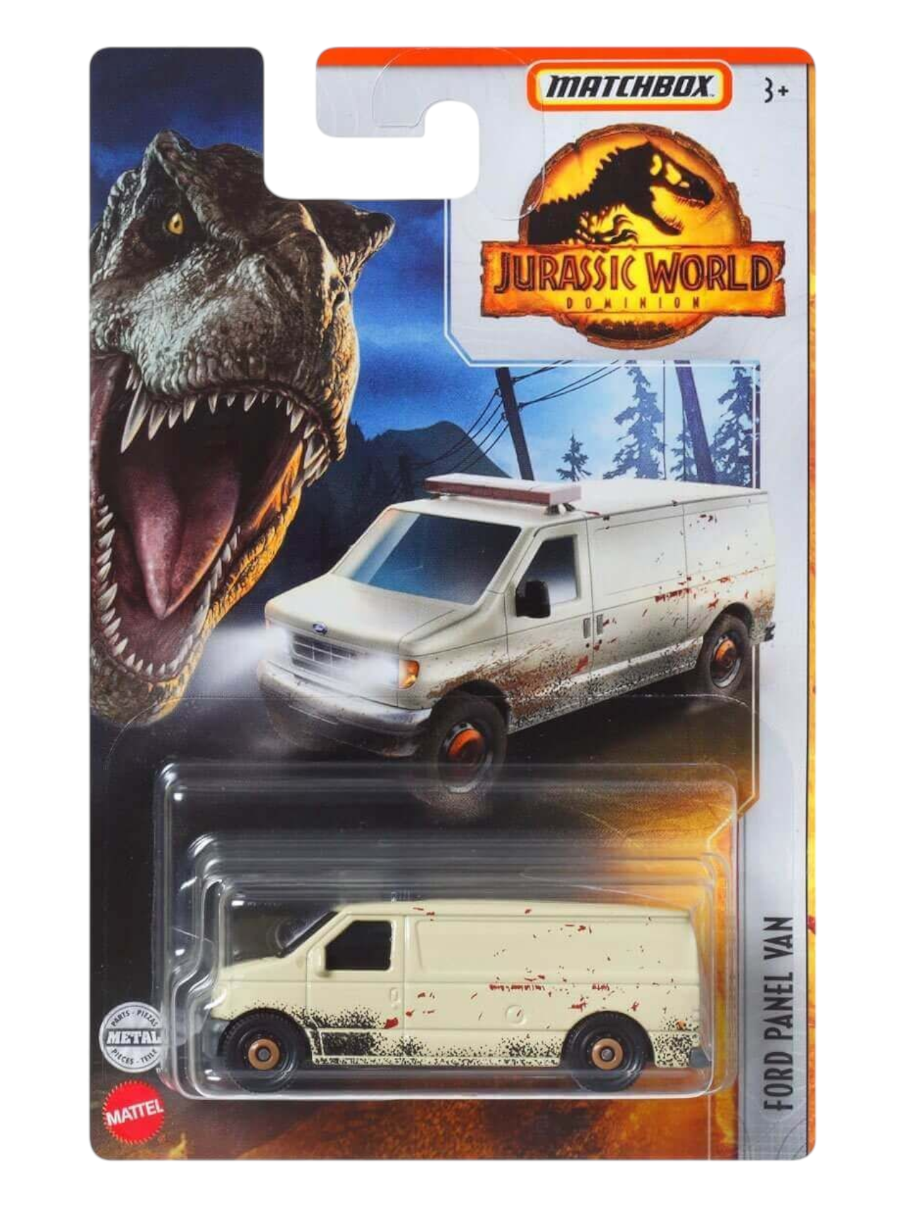 Matchbox Pre-Owned Jurassic World Dominion Ford Panel Van Mainline 1:64 Scale