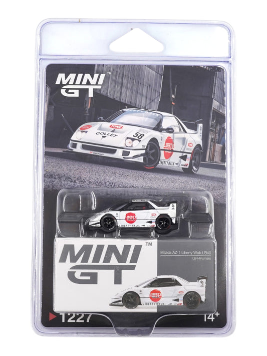 Mini GT #1227: Mazda AZ-1 Liberty Walk LB40 LB-Hinomaru 1:64 Scale