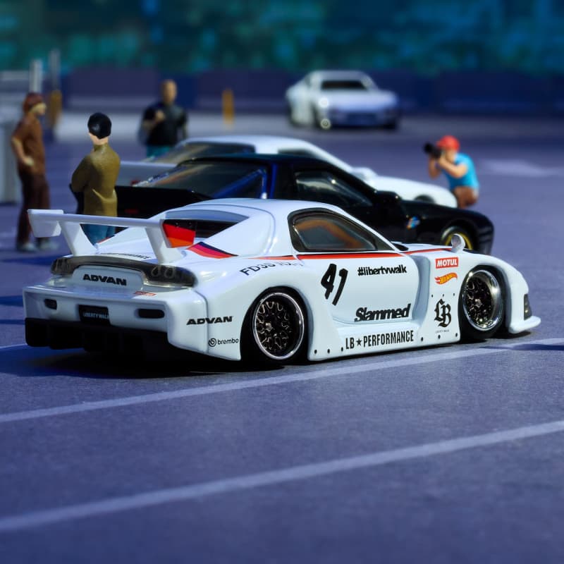 Pre order hotwheels elite 64 mazda rx-7 liberty walk imported premium rlc 1:64 Scale
