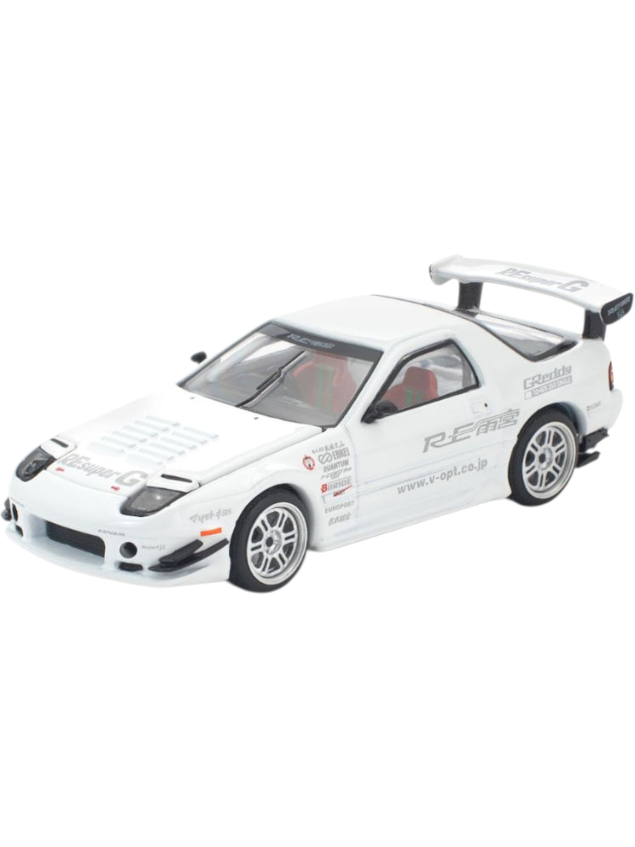 Pop Race #260: Mazda RX7 FC3S Re-Amemiya - White 1:64 Scale