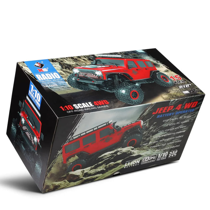 XK 1:10 Scale 4WD Off-Road RC Jeep | 15 KM/H | 2.4GHz Radio Control Vehicle | RTR Cross-Country Racing Series remote control Car