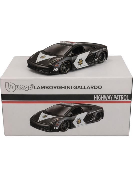BBURAGO LAMBORGHINI Gallardo Highway patrol Die-Cast Model Collector Edition  1:64 Scale