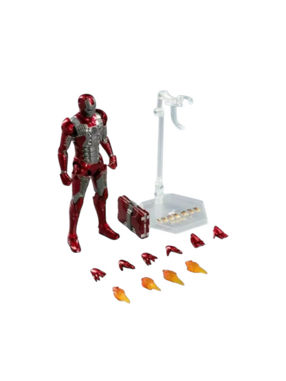 Marvel Studio Saga ZD Toys Iron Man MK5 Luminous Version Lighting Function -1:10 Scale Collections