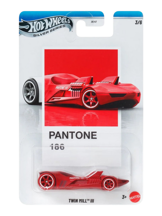 HotWheels Silver Series Pantone Sunset Race Twin Mill III Imported Mainline Card Art 1:64 Scale