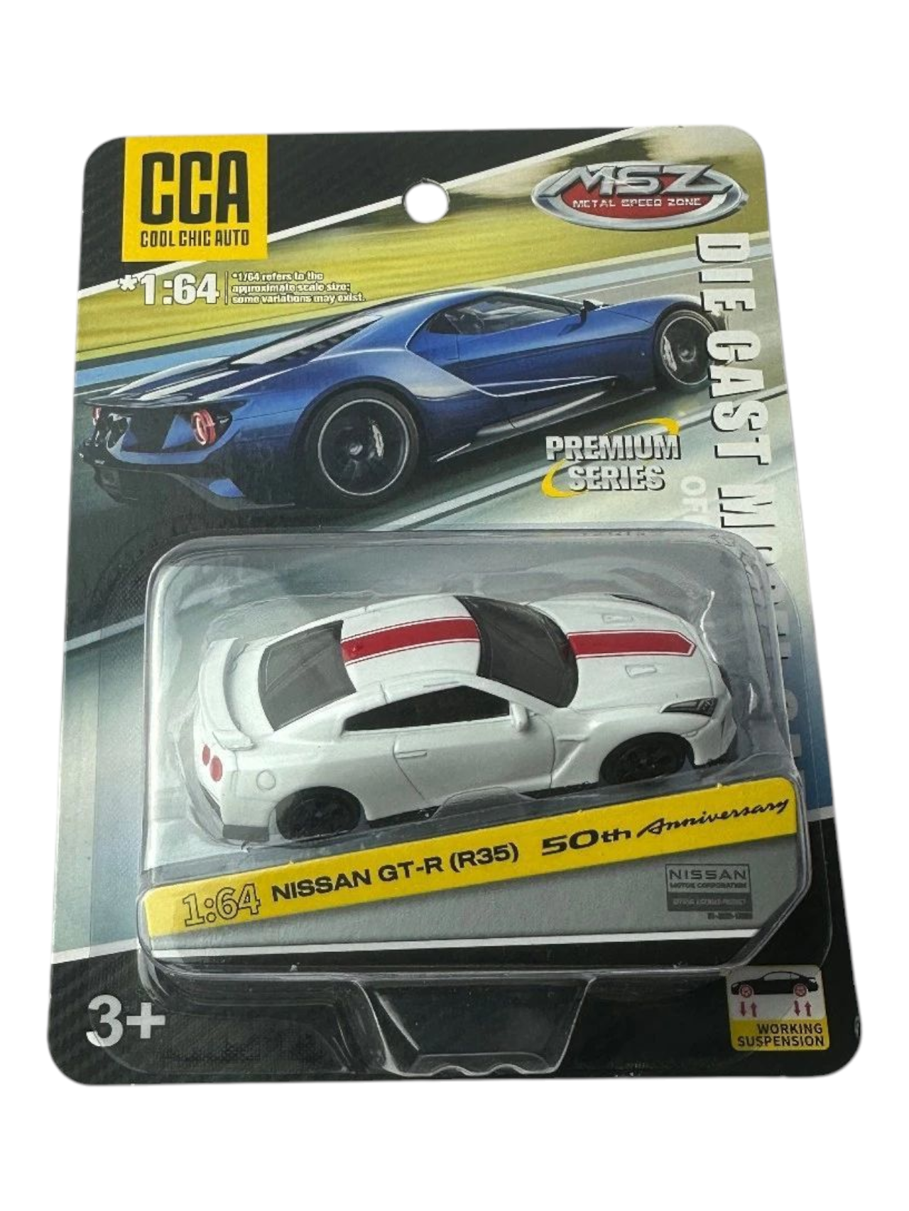 CCA Premium Series Nissan GT-R (R35) 50th Anniversary 1:64 Scale