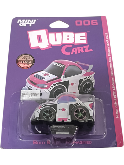 MINI Gt QUBE CARZ bold / boxy reimagined nissan silvia ( S15 ) lb-super silhouette auto finesse sema 2023 ( CHASE PIECE )