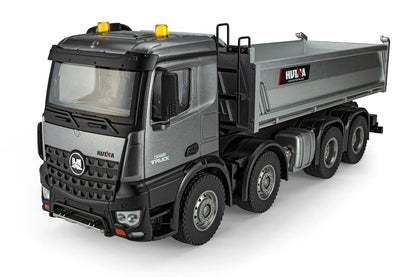 Huina Toys 1536 PRO 1:14 Scale RC Alloy Dump Truck 13 Function 2.4GHz (Remote Control) Truck Heavy Duty Construction Vehicle With Metal Dump LED Light