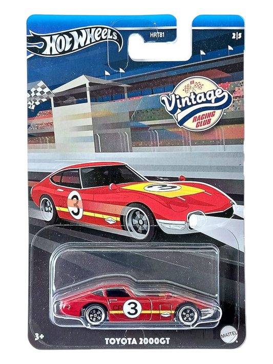 HotWheels Vintage Racing Club Toyota 2000GT Imported Mainline Card Art 1:64 Scale