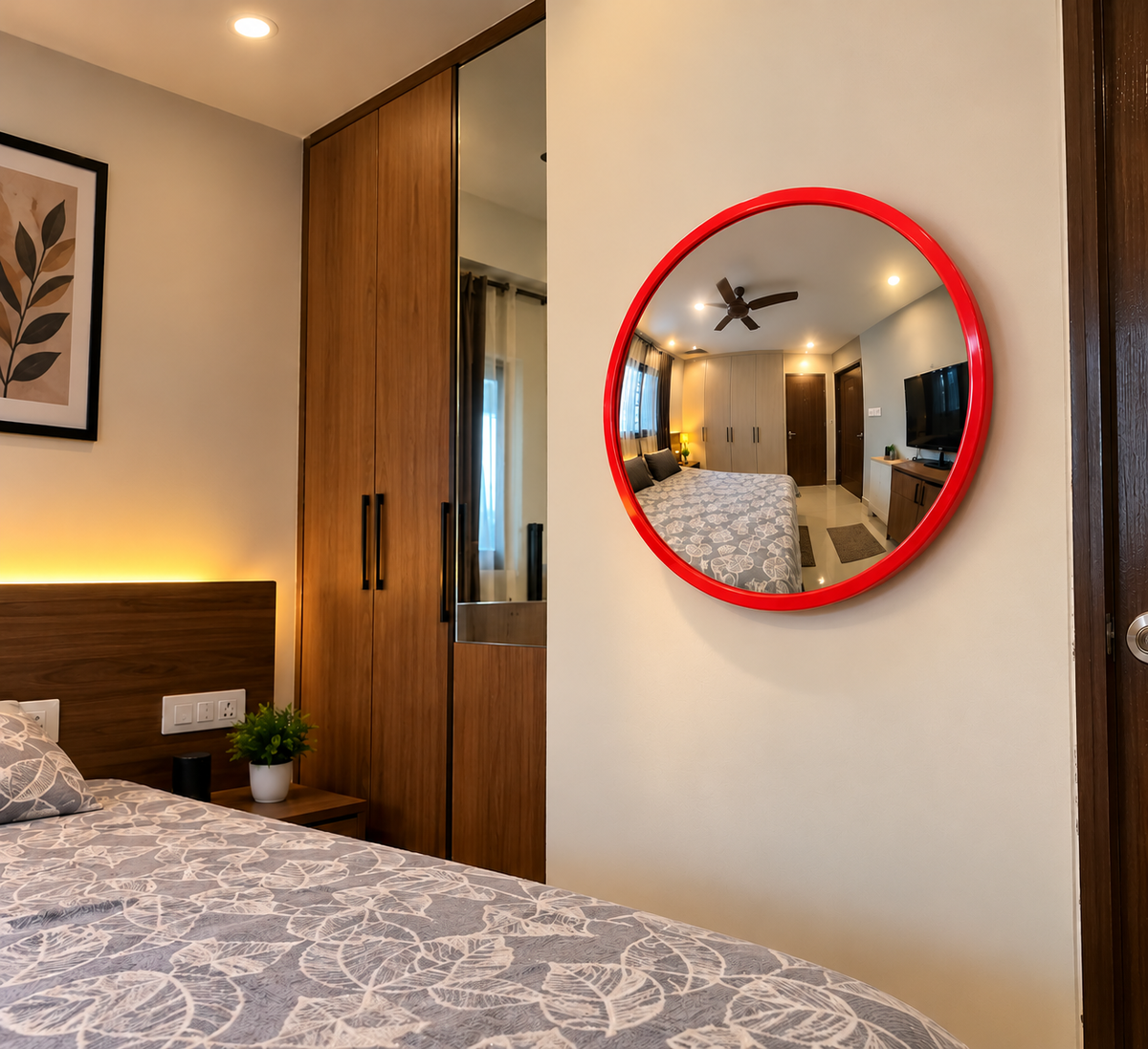 Convex Mirror | Wide-Angle Safety Mirror for Home, Shop & Office