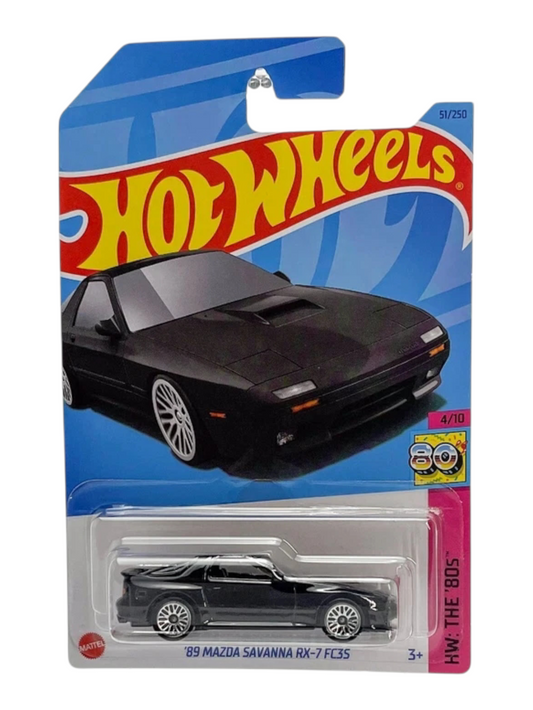 HotWheels '89 mazda savanna rx-7 fc35 Imported Mainline 1:64 Scale HKJ62-N7C5
