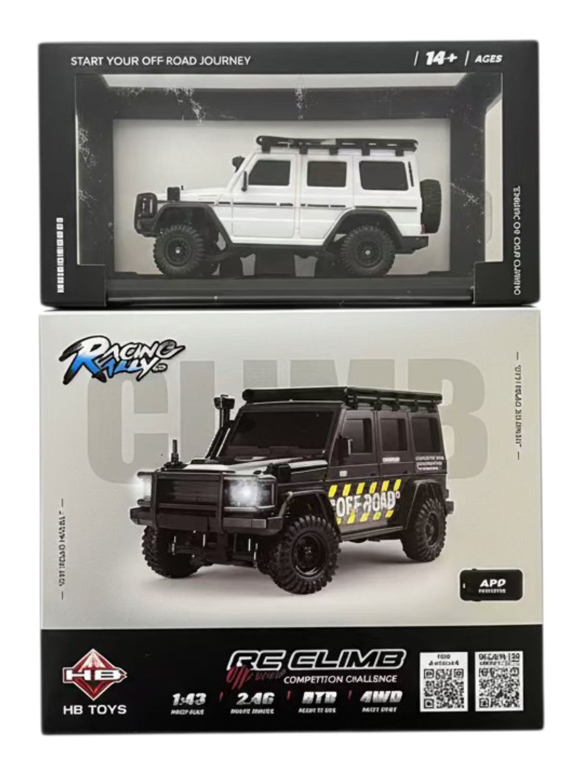 HB Toys Racing Rally Mini RC G-Wagon 1:43 Scale 4WD RTR Code: HB-R4311-1