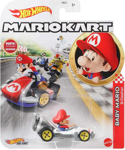 HotWheels Mariokart series Baby Mario B - Dashera / Intrepide Imported 1:64 Scale