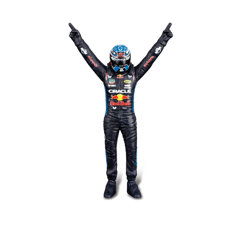 Bburago Oracle Red Bull Racing F1 Car with Max Verstappen Driver Figure – 1:24 Scale Die-Cast Model