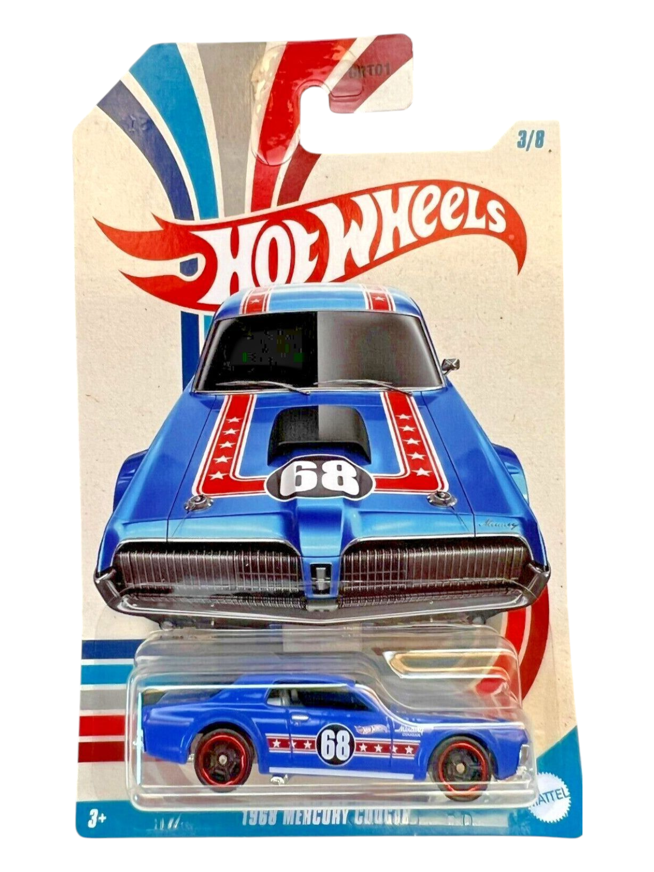 HotWheels 1968 Mercury Cougar Imported Mainline Card Art 1:64 Scale