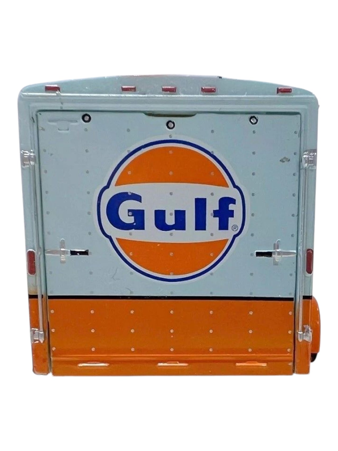Greenlight 1972 ford club wagon & enclosed car trailer imported team transport 1:64 Scale