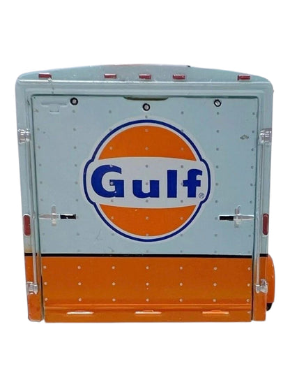 Greenlight 1972 ford club wagon & enclosed car trailer imported team transport 1:64 Scale