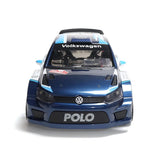 HYPER GO 2.4G 4WD Sport Rally Drift RC Car Brushless High Speed Volkswagen Polo R WRC 2015 Remote Control Car Imported 1:10 Scale Long control range (120m) Up to 70 km.