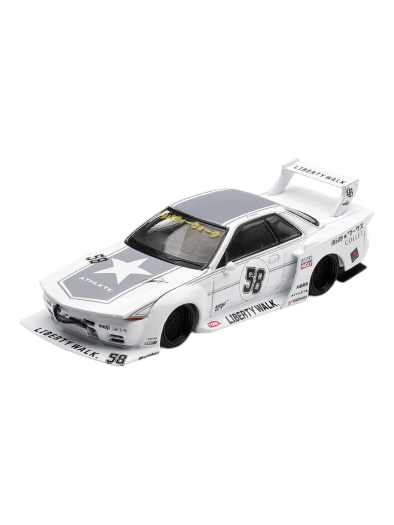 Mini GT #1217: Nissan Skyline GT-R (R32) Kaido Works TAS 2025 1:64 Scale