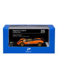Postercars 'Pagani Zonda F 1:64 Scale/ Arancio Saint Tropez (No.25) Diecast Model With Protector